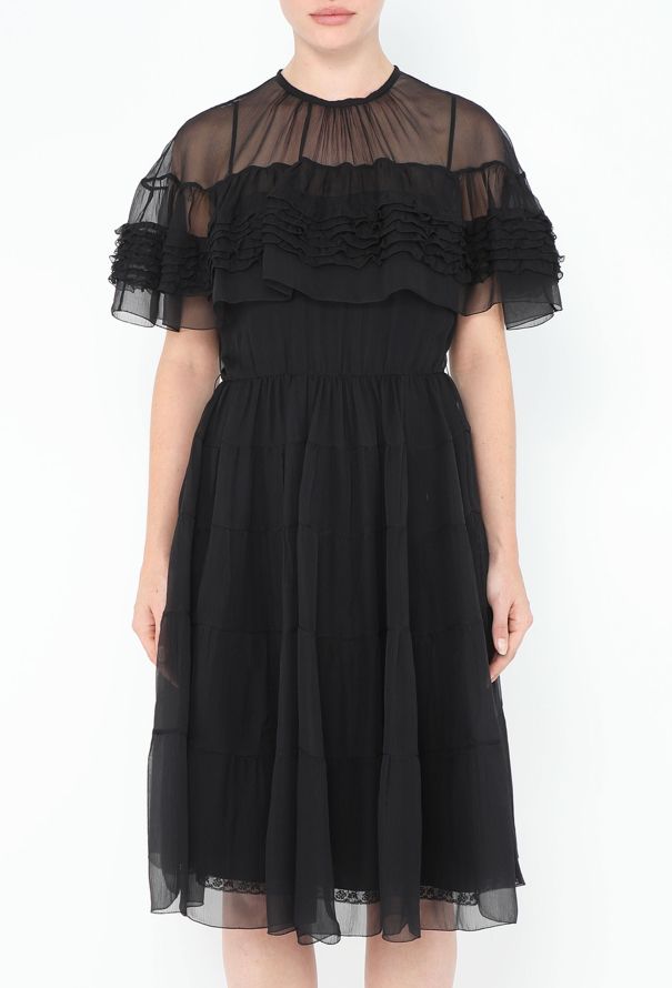 Prada 2019 Tiered Silk Dress - 2