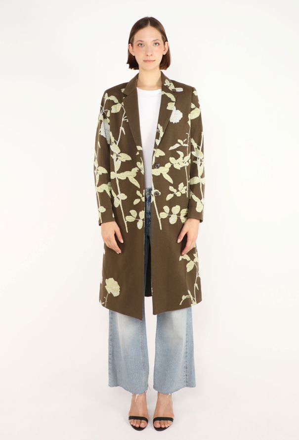 Dries Van Noten Floral & Vine Patchwork Coat - 2