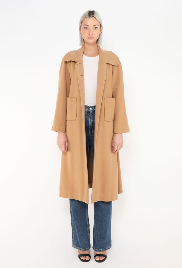 Chloé '80s Camel Car Coat - 3