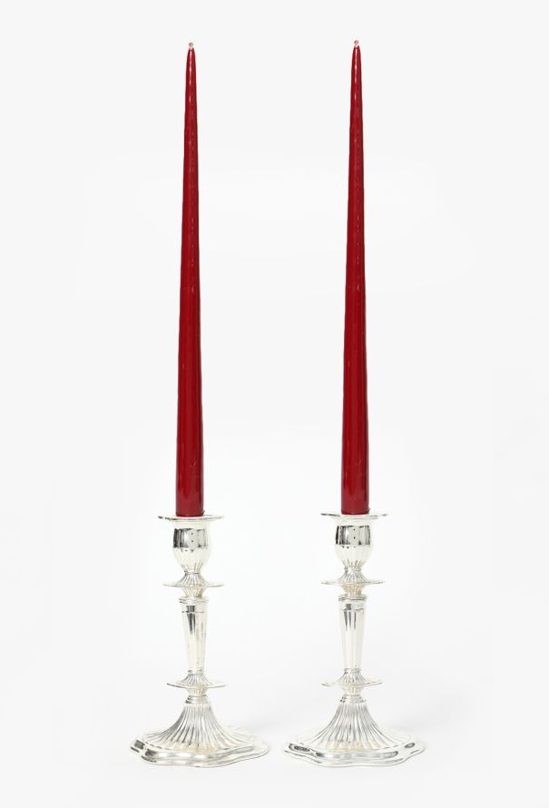 Dior 1970s Set of 2 Silver Candle Sticks - 1