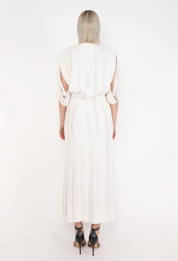 Thierry Mugler Pleated Décolleté Crêpe Dress, 1989 - 5