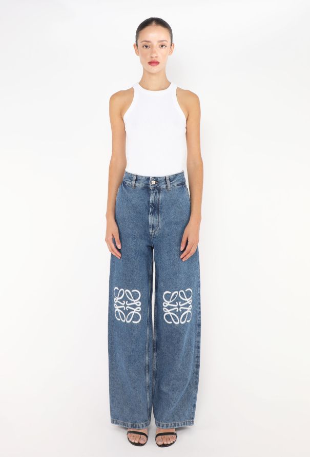 Loewe Pre-Fall 2023 Anagram Appliqué Jeans - 1