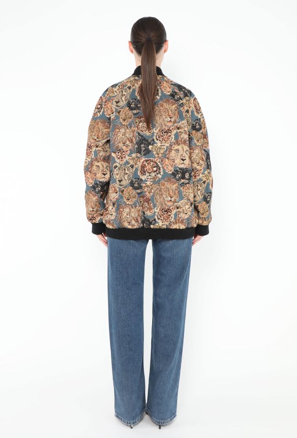 Saint Laurent S/S 2016 Tapestry Bomber Jacket - 5