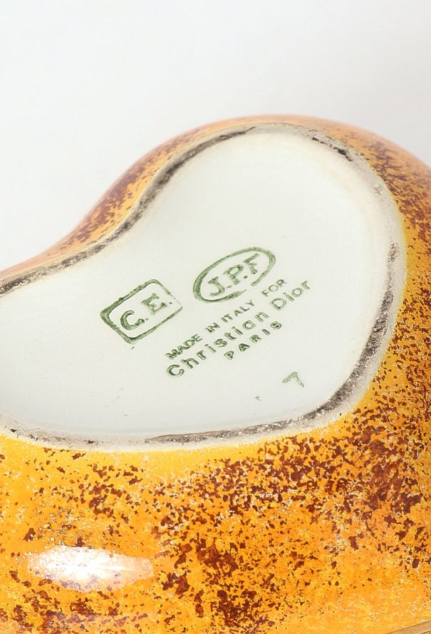 Dior Vintage Porcelain Heart Box - 4
