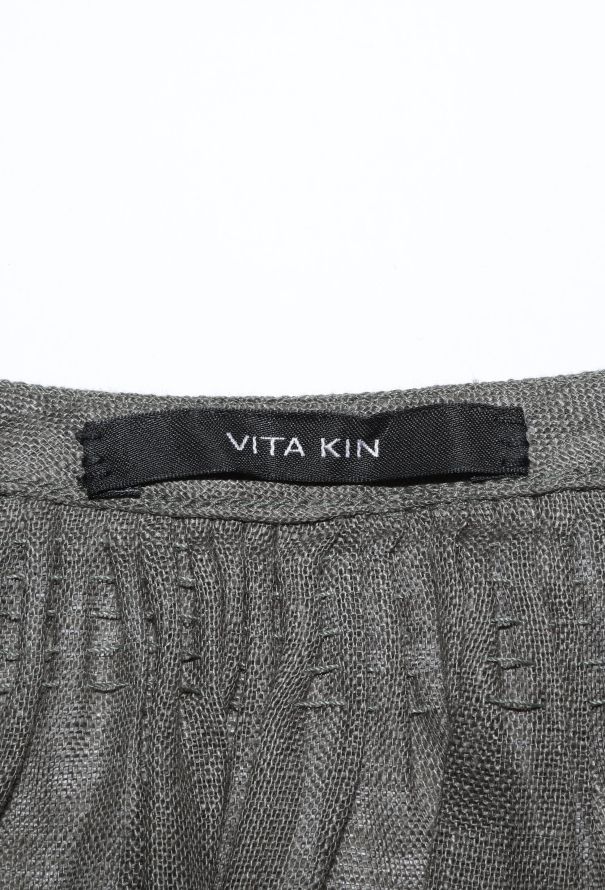 Vita Kin Embroidered Linen Tassel Kaftan - 5