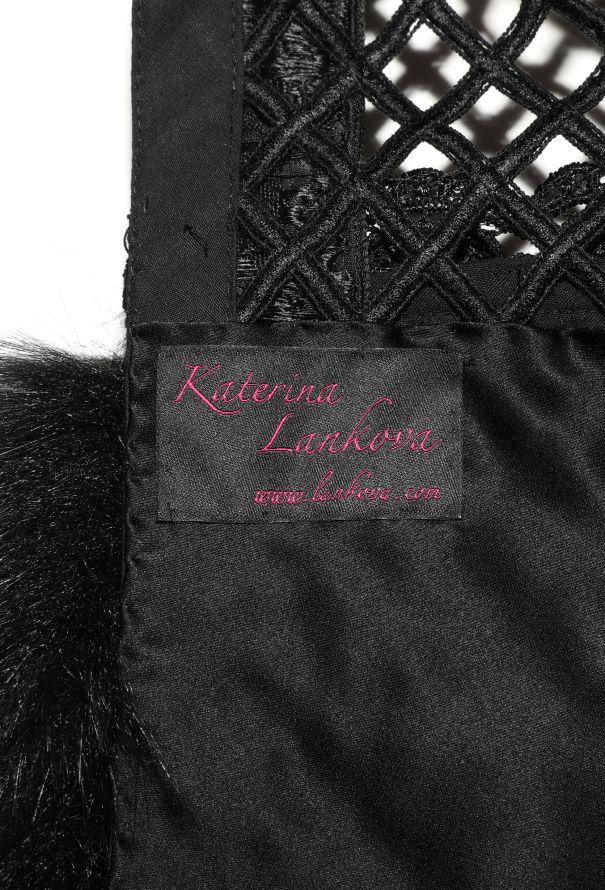 Lattice Fur Trim Opera Coat - 6