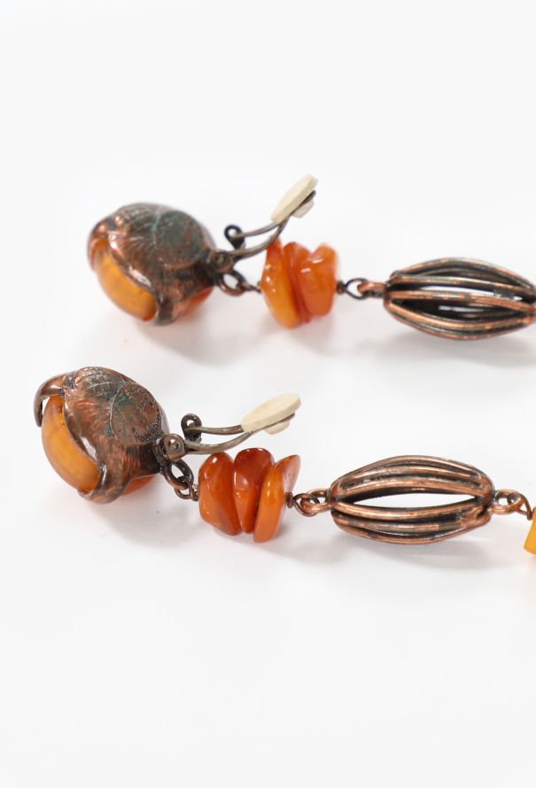 Saint Laurent Vintage Tassel Passementerie Clip Earrings - 3