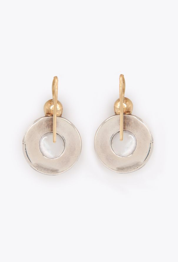 Vintage Fine Jewelry 18k Yellow Gold, Sapphire & Pearl Earrings - 7 Vintage Fine Jewelry 18k Yellow Gold, Sapphire & Pearl Earrings - 7