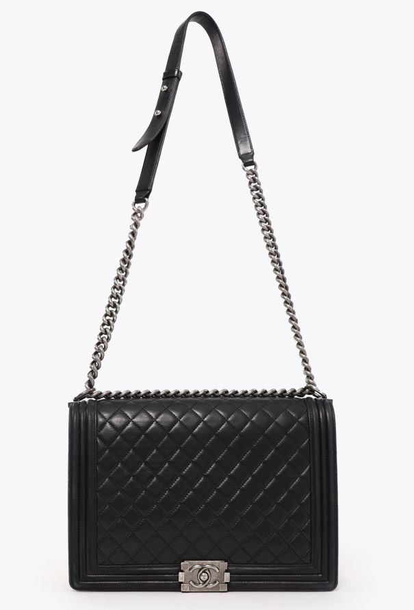 Chanel Black Maxi Boy Bag - 2