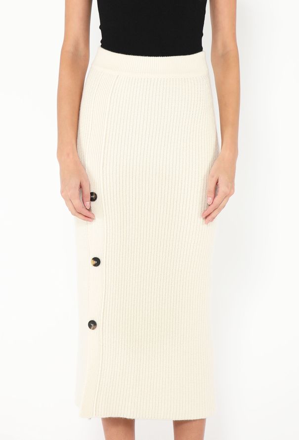 Hermès 2025 Cashmere Ribbed Knit Skirt - 3