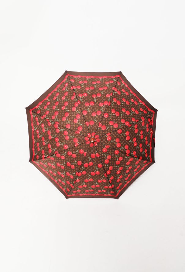 Authentic Louis Vuitton Vintage Umbrella Monogram Cherry Takashi Murakami