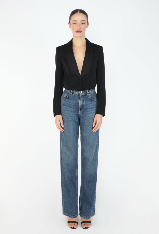 Saint Laurent S/S 2006 Bolero Smoking Blazer - 3