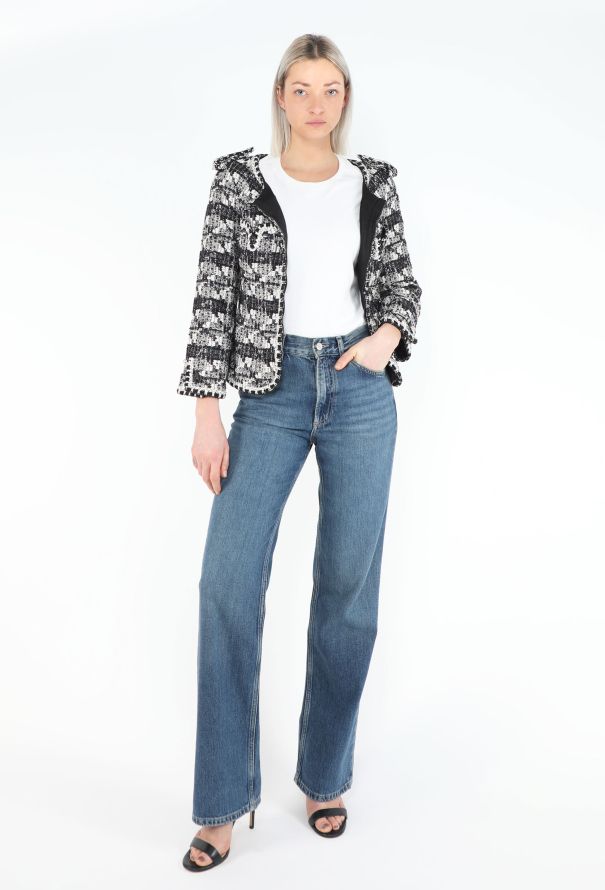 Chanel 2006 Striped Trim Tweed Jacket - 4