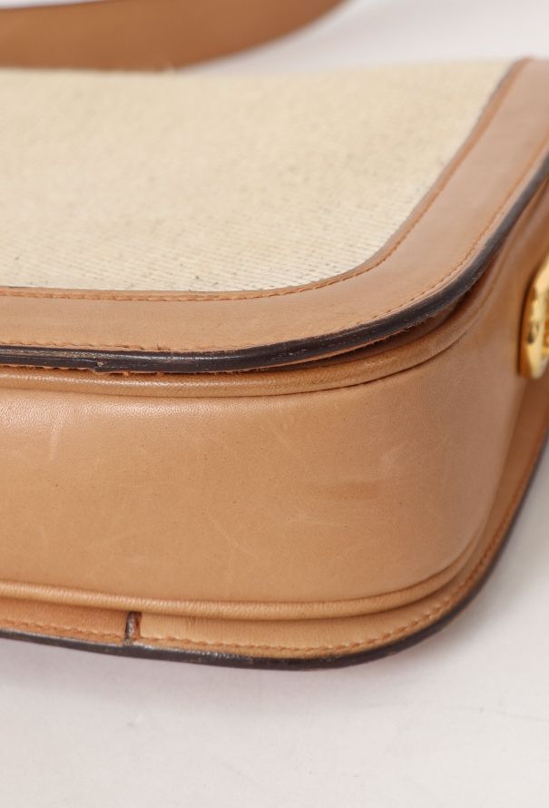 Céline Vintage Canvas Triomphe Shoulder Bag - 9 Céline Vintage Canvas Triomphe Shoulder Bag - 9