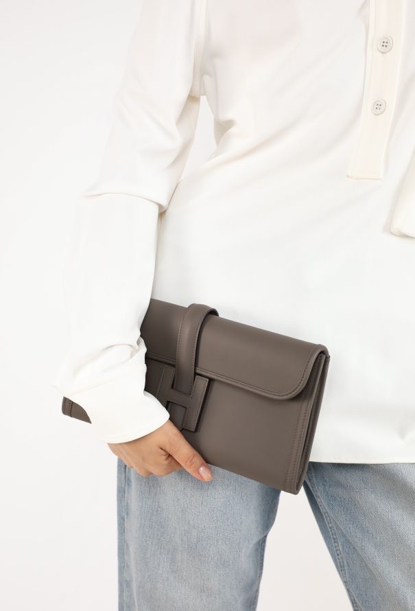 Hermès Gris Swift Jige Elan 29 Clutch, 2025 - 2
