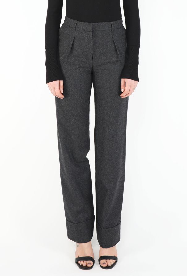 Chanel Anthracite Felted Trousers - 3