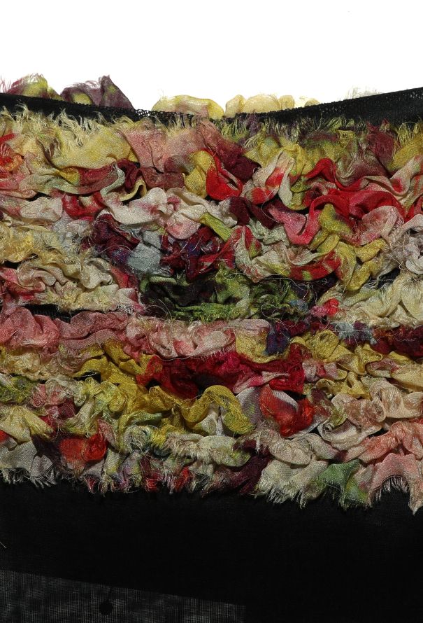 Jean Paul Gaultier S/S 2006 Ruffled Floral Silk Dress - 7