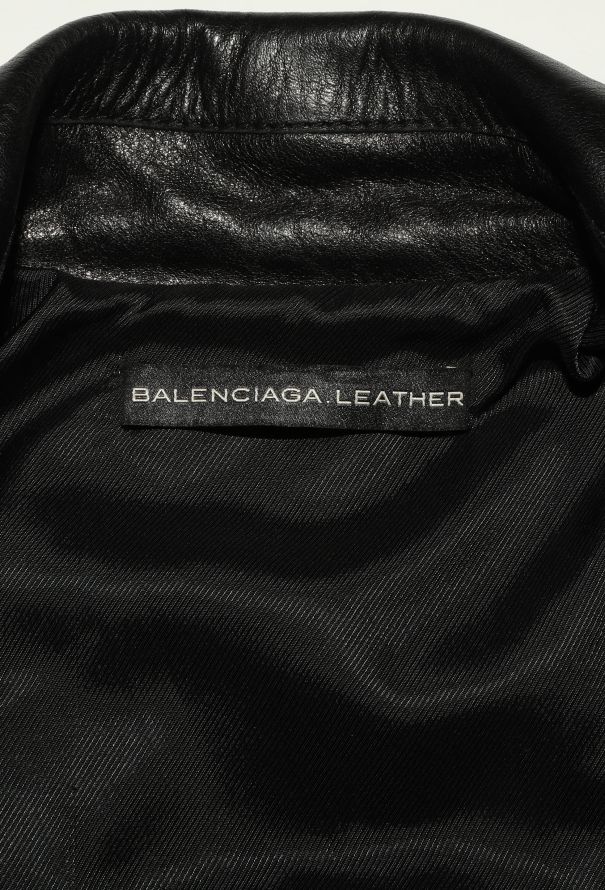 Balenciaga Lambskin Leather Biker Jacket - 6