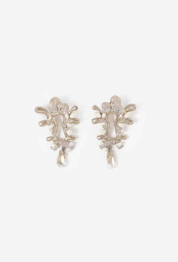 Schiaparelli 2025 Embellished Keyhole Earrings - 1