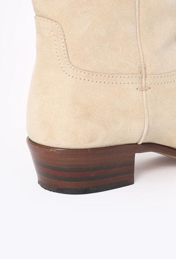 Gucci Suede Cowboy Boots - 5