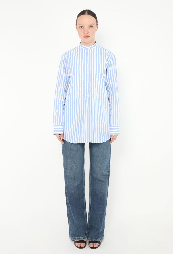 Céline 2016 Striped Cotton Tunic - 3 Céline 2016 Striped Cotton Tunic - 3
