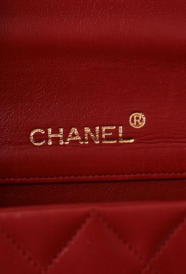 Chanel '80s Red Mini Top Handle Bag - 11