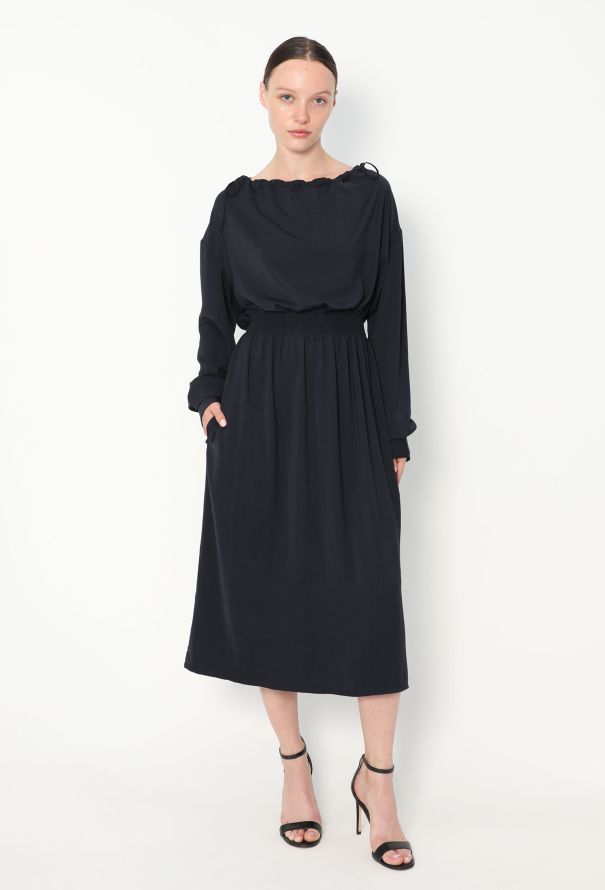 Céline Campaign 2016 Ruched Boat-Neck Dress - 1