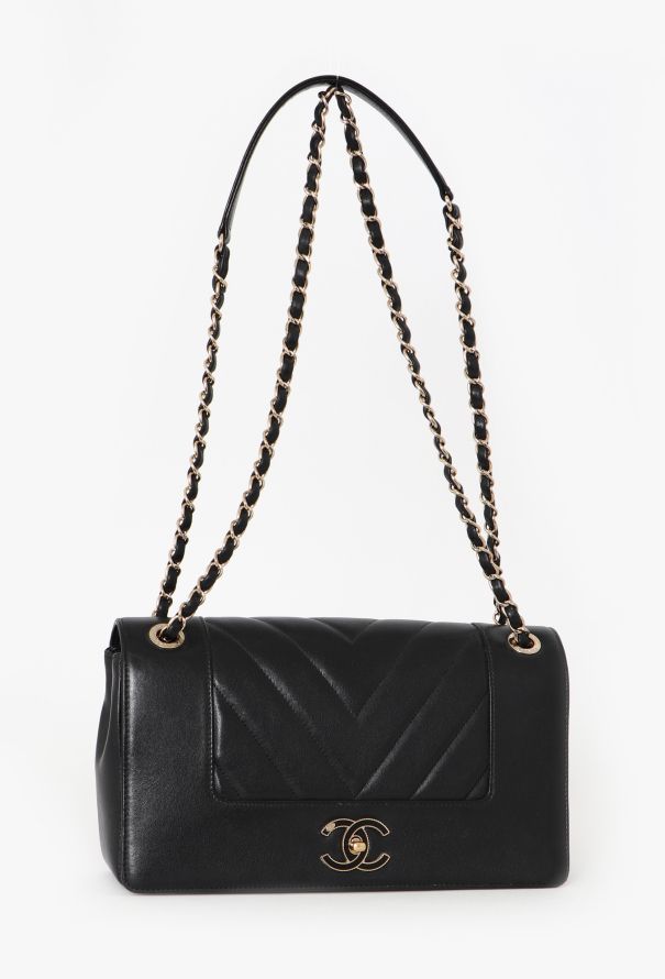 Chanel Chevron Mademoiselle Flap Bag - 3