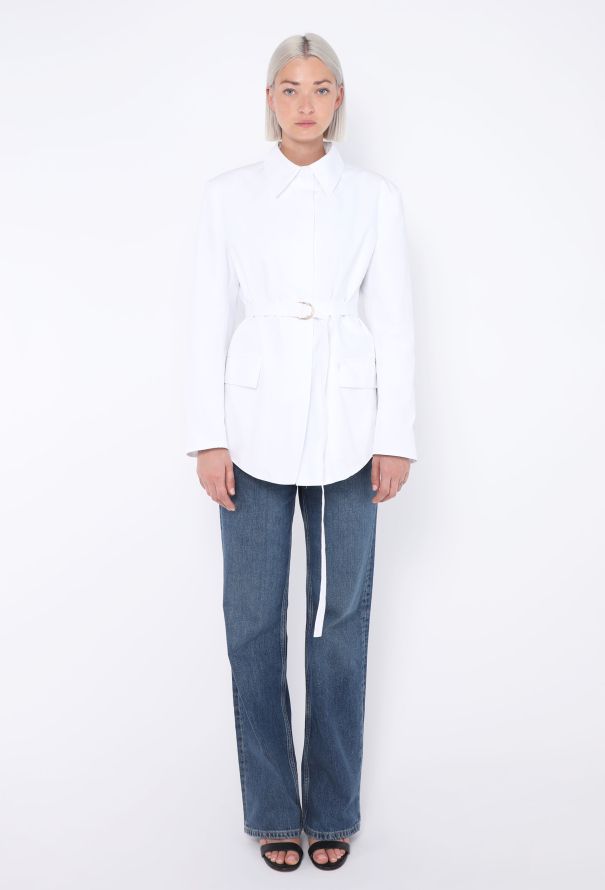 Valentino S/S 2024 Belted Poplin Jacket - 1