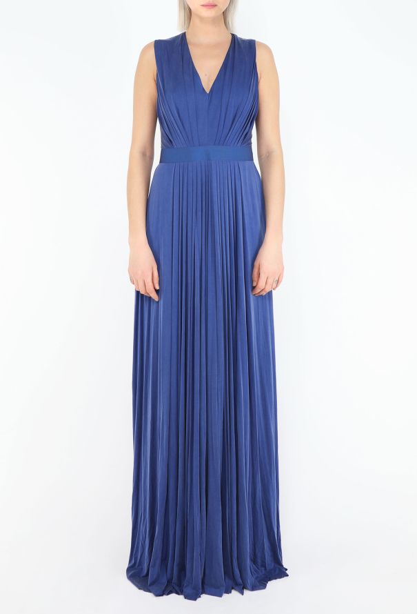 Emanuel Ungaro Jersey Pleated Grecian Gown - 2