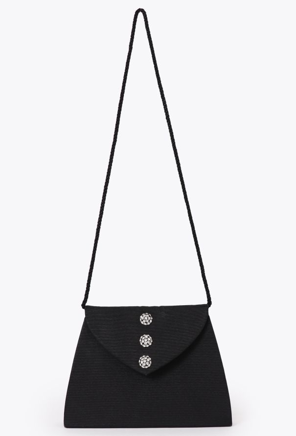 Saint Laurent '80s Black Couture Clutch - 1