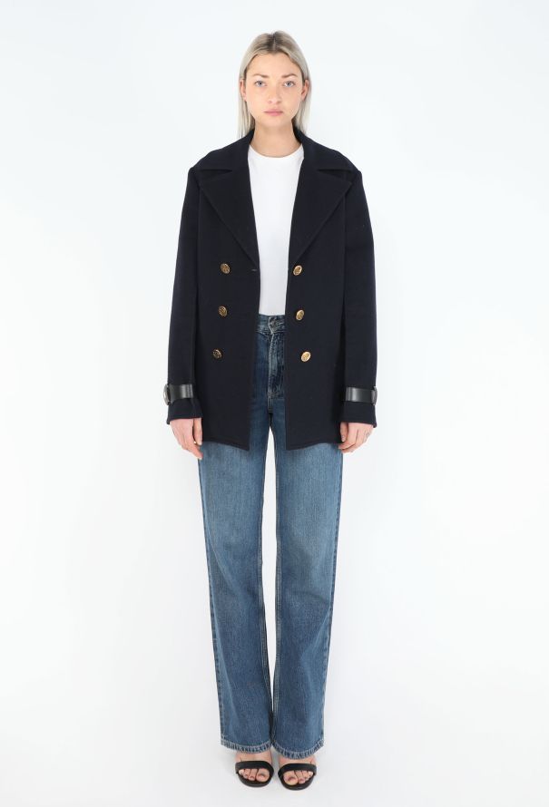 Louis Vuitton 2017 Felted Wool Peacoat - 1