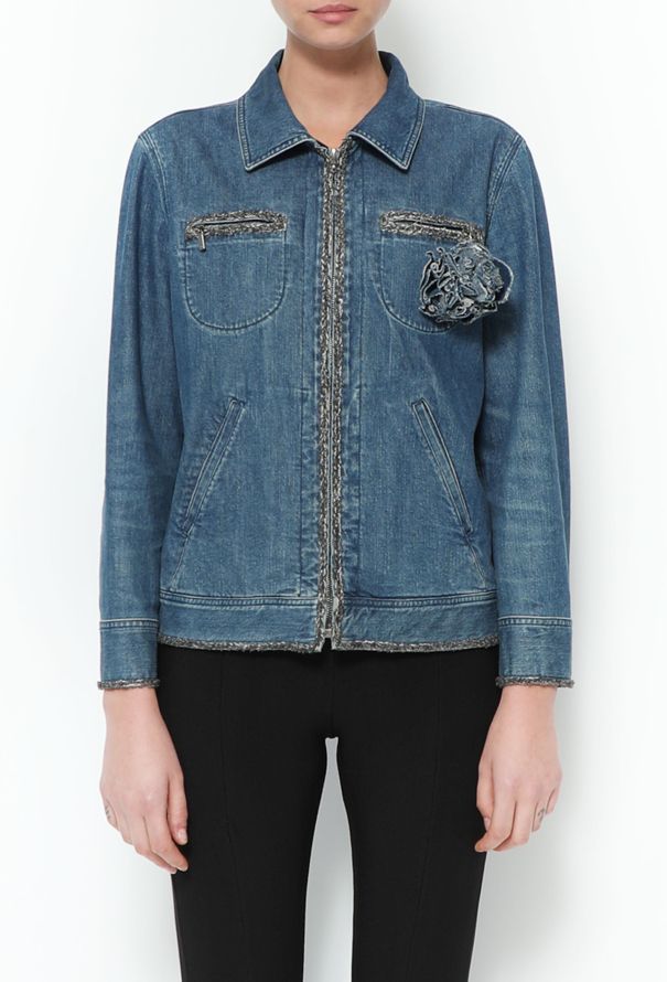 Chanel jeans jacket best sale