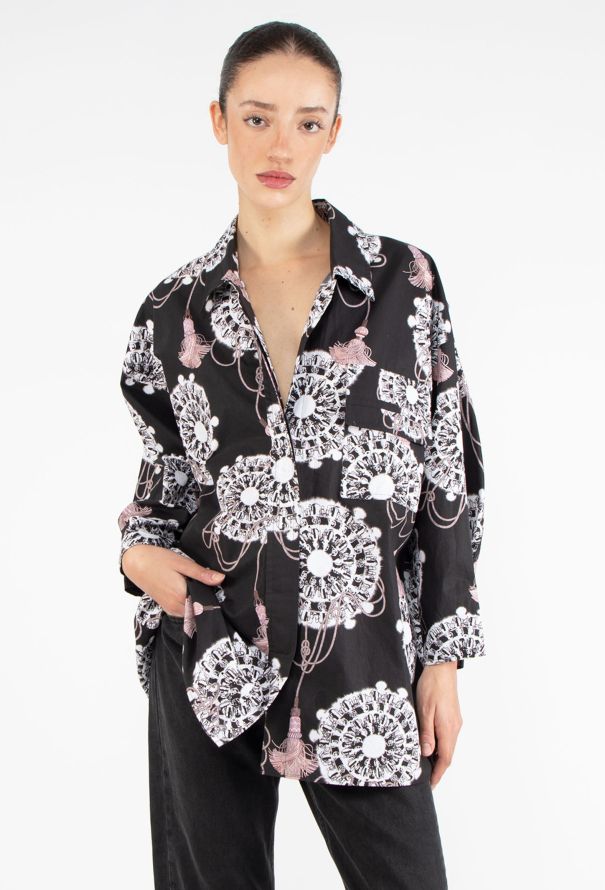 Hermès S/S 2022 ‘Cliquetis' Aquarelle’ Shirt - 1