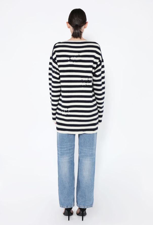 Dior 2019 Distressed Knit Pullover - 4