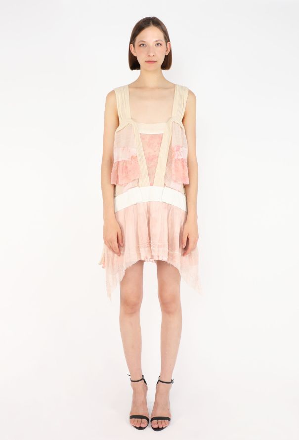 Louis Vuitton Lace & Chiffon Patchwork Dress, S/S 2007 - 1