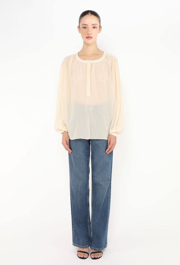 Céline 2024 Silk Georgette Blouse - 3