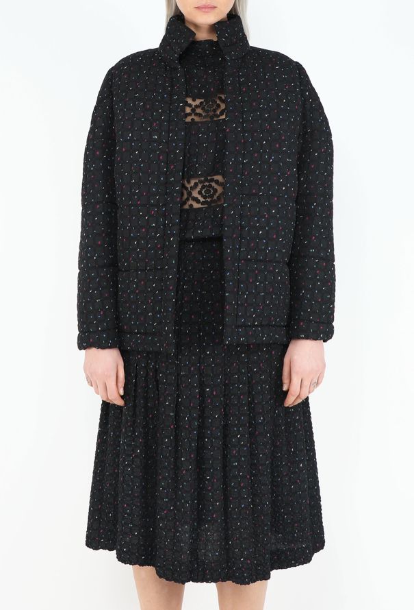 Chloé RARE Fall 1996 Printed Lace Dress Ensemble - 3