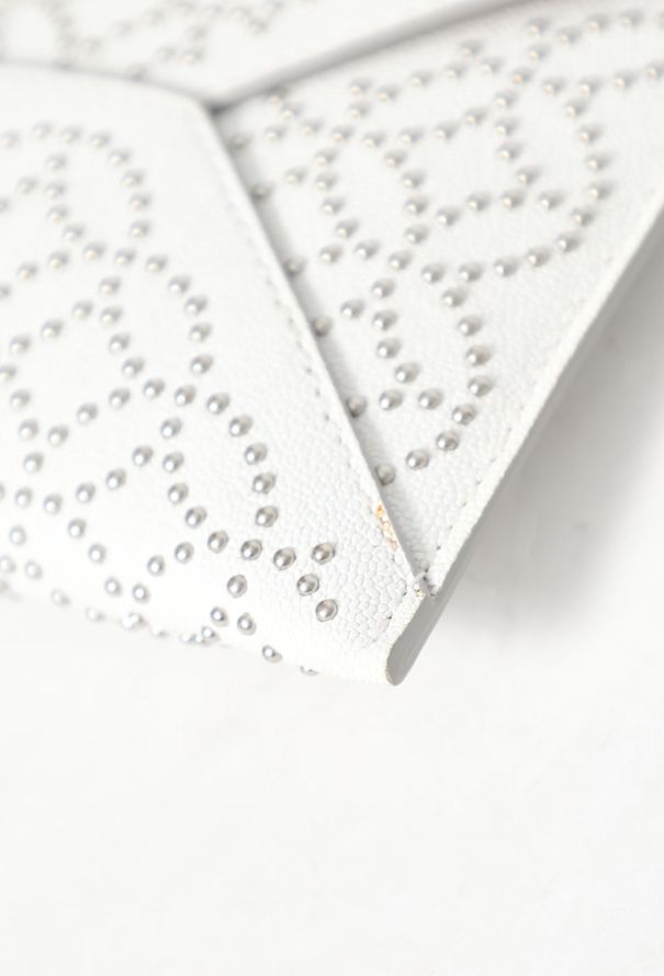 Alaïa Studded White Envelope Clutch - 7 Alaïa Studded White Envelope Clutch - 7