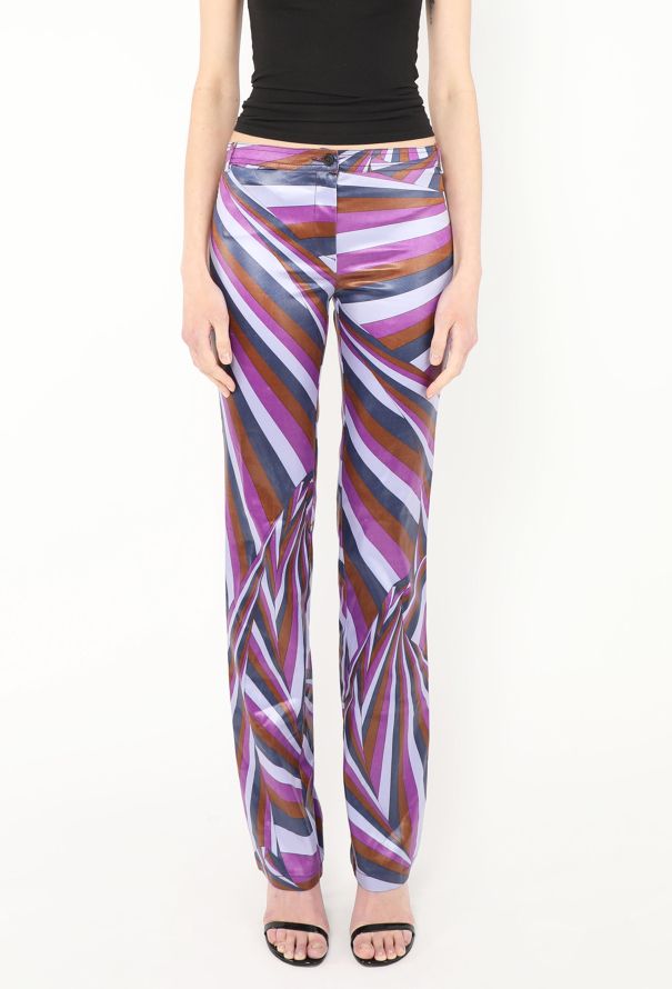 Emilio Pucci Vintage Tapered Iride Pants - 3 Emilio Pucci Vintage Tapered Iride Pants - 3