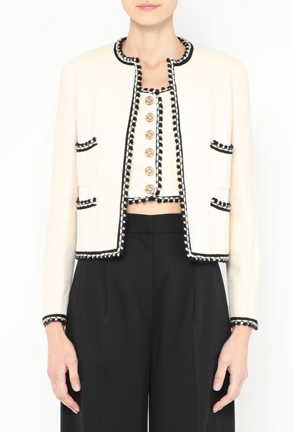 Chanel RARE F/W 1994 Scalloped 'CC' Jacket Set - 1