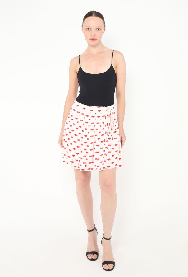 Prada Resort 2012 Lip Print Wrap Skirt - 1