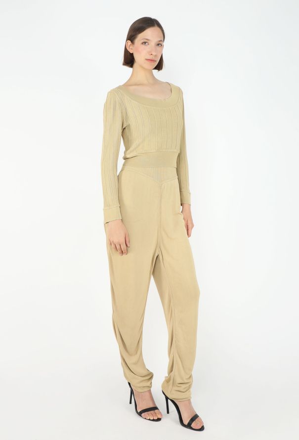 Alaïa 1987 Ribbed Jersey Ensemble - 5