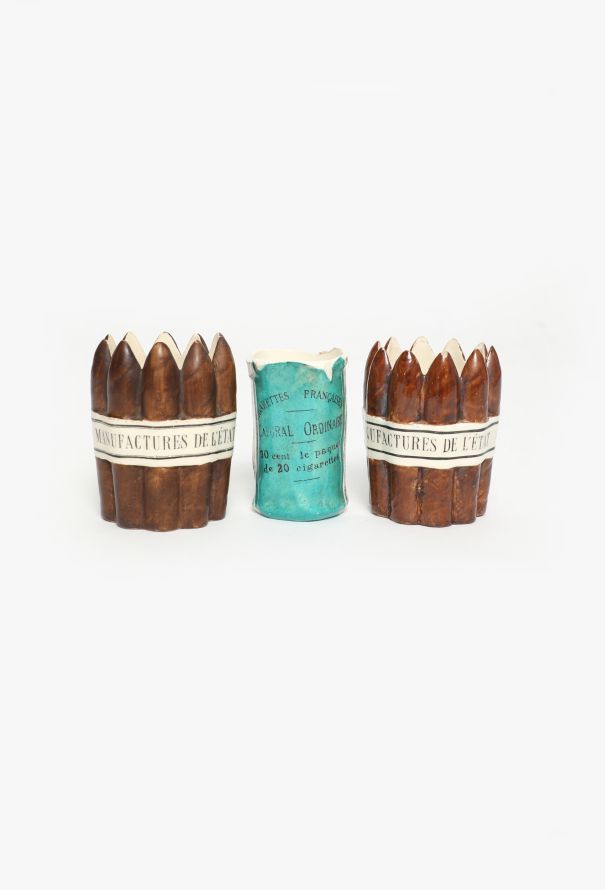 Vintage Objects & Decor Antique Trompe l'Œil Cigar Holders - 1