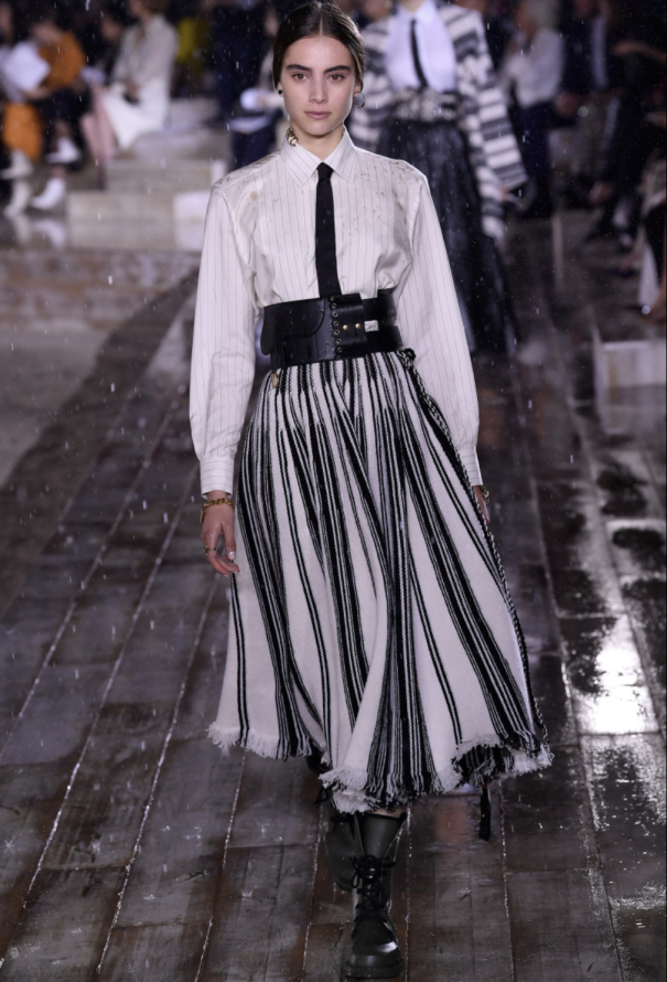 Dior Resort 2019 Linen Fringed Skirt - 2