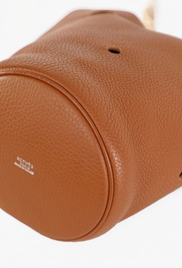 Hermès Gold Taurillon Clémence Mangeoire PM - 10