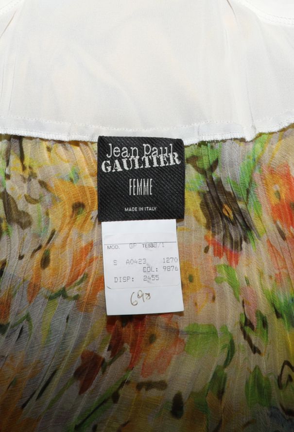 Jean Paul Gaultier Pleated Bow Silk Dress, Spring 2008 - 5
