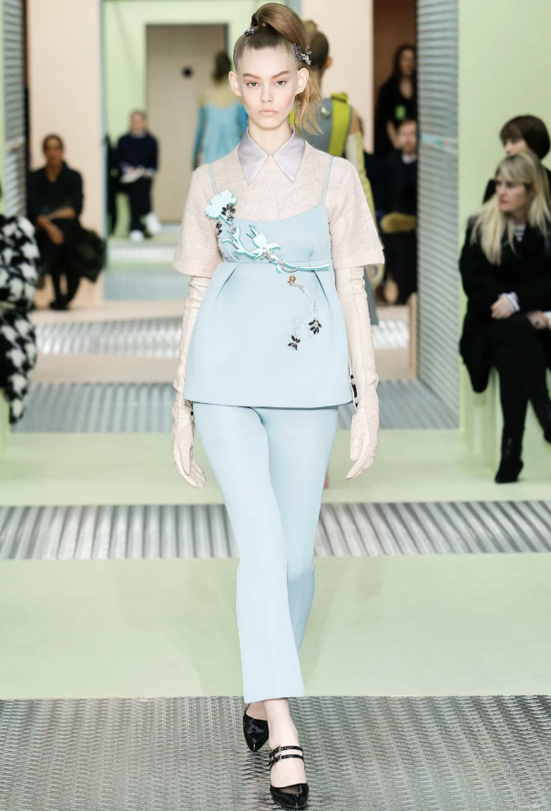 Prada F/W 2015 Floral Applique Top - 2