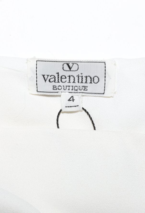 Valentino Vintage Belted Crêpe Tulip Dress - 6