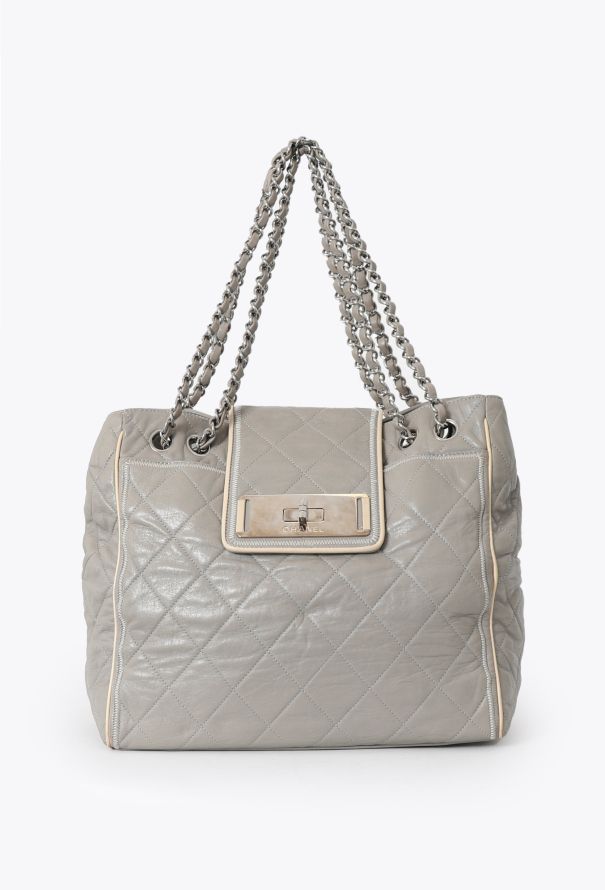 Chanel Grey Small East West Reissue Tote Bag - 1